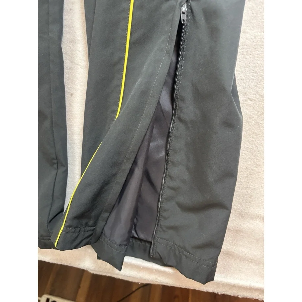 Nike Dri-Fit Joggers Men's Large‎ 32x30 Navy Yellow Ankle Zip Track Pants